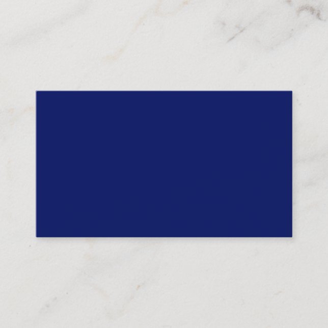 Navy Blue Business Card (Front)