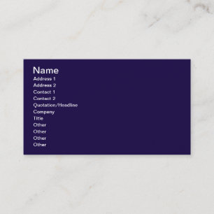 Navy Blue Business Card