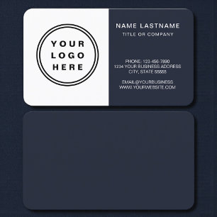 Navy Blue Business Card