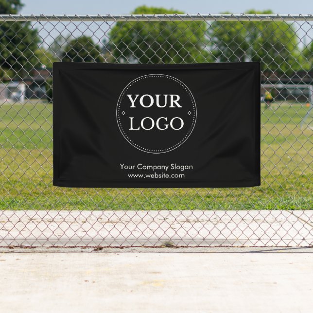 Navy Blue Business Corporate Logo Professional Banner (Insitu)