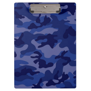 Navy Blue Camo, Camouflage Clipboard