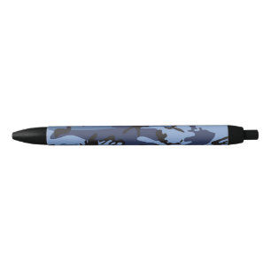 Navy Blue Camouflage, Military, Army Black Ink Pen