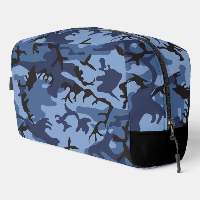 Navy Blue Camouflage, Military, Army Dopp Kit (Right Corner)