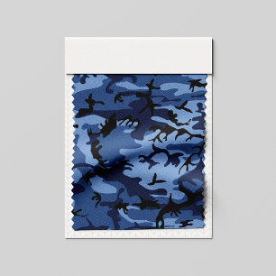 Navy Blue Camouflage, Military, Army Fabric