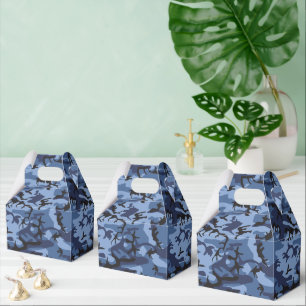 Navy Blue Camouflage, Military, Army Favour Box