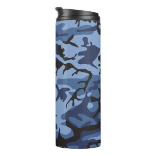 Navy Blue Camouflage, Military, Army Thermal Tumbler