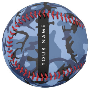 Navy Blue Camouflage Your name Personalise Softball