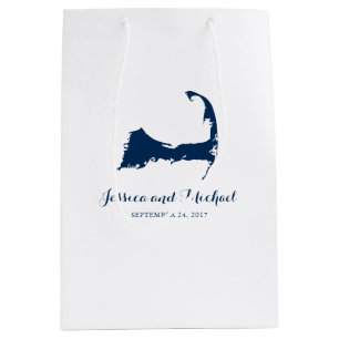 Navy Blue Cape Cod Massachusetts Map   GUEST BAG