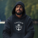 Navy Blue Captain Boat Nautical Anchor Ship  Hoodie<br><div class="desc">Sail in style with the Navy Blue Captain Boat Nautical Anchor Ship Hoodie. This premium tee features a classic navy blue hue and a striking anchor and ship design, perfect for maritime enthusiasts. Crafted from soft, breatheable fabric, it ensures all-day comfort whether you're on the water or on land. Ideal...</div>