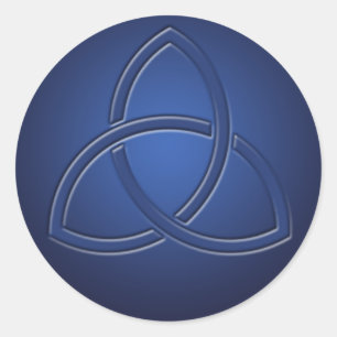 Navy Blue Celtic Love Knot Wedding Sticker