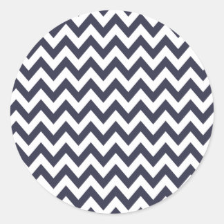 Navy Blue Chevron Stickers