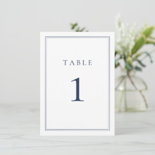 Navy Blue Classic Minimalist Wedding