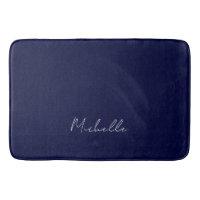 Navy Blue Colour Plain Modern Own Name Calligraphy