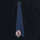 Navy Blue Custom Photo Tie<br><div class="desc">Navy Blue Custom Photo neck tie. A perfect gift for a dad or grandfather on Father`s Day, birthday or Christmas.</div>