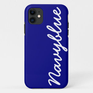 Navy Blue Customisable Cover iPhone 5 Case