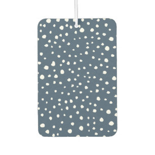 Navy Blue Dalmatian Spots, Dalmatian Dots, Dotted Car Air Freshener