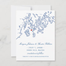 Navy Blue Deer Isle Maine Aragosta Elegant Wedding