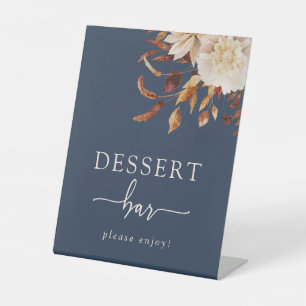 Navy Blue Dessert Bar Sign