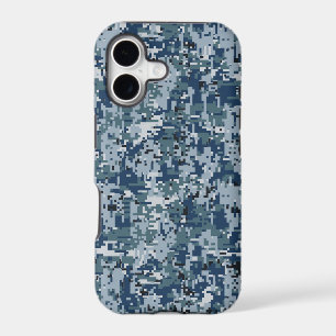Navy Blue Digital Camouflage Design