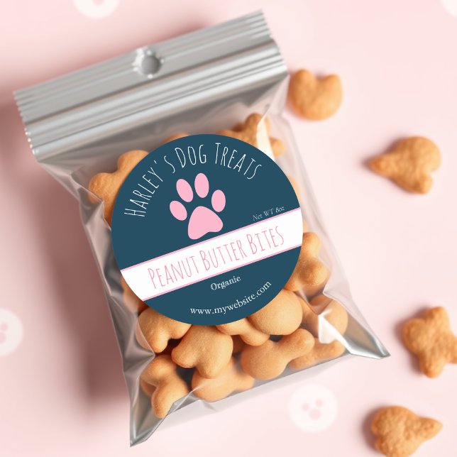 Navy Blue | Dog Treat Business Labels (Creator Uploaded)