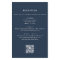 Navy Blue Eucalyptus QR Code Wedding Invitation