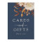 Navy Blue Fall Cards Sign