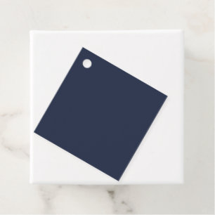 Navy Blue Favour Tags