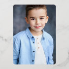 Navy Blue First Holy Communion Photo Cross Gold