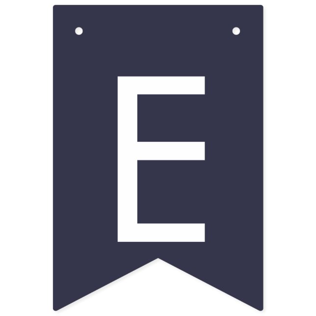 navy blue floral Ivory Rose wedding party BUNTING (Fifteenth Flag)