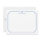 Navy Blue Formal Chic Family Monogram Ornate Frame