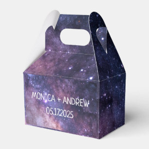 Navy Blue Galaxy Starry Night Stars Modern Favour Box