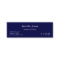 Navy Blue Geometric Calling Card