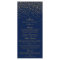 Navy Blue & Glam Gold Confetti Wedding Menu
