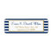 Navy Blue Gold Address Labels Elegant Shower