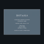 Navy Blue & Gold Bar Mitzvah Details Card<br><div class="desc">This minimalist and chic Bar Mitzvah details card features a midnight blue / navy blue background. The reverse side features a faux gold background . Personalise it for your needs. You can find matching products at my store.</div>