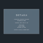 Navy Blue & Gold Bar Mitzvah Details Card<br><div class="desc">This minimalist and chic Bar Mitzvah details card features a midnight blue / navy blue background. The reverse side features a faux gold background . Personalise it for your needs. You can find matching products at my store.</div>