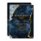 Navy Blue & Gold Foil Birthday Party Invitation