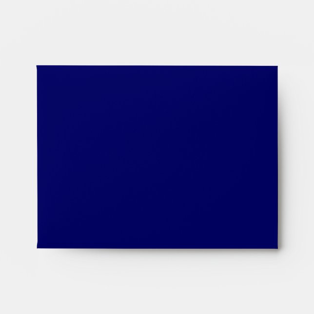 Navy Blue Gold RSVP Envelope (Front)