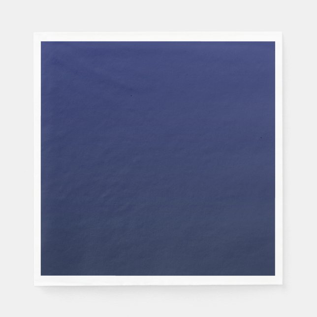 Navy Blue Gradient Deep Blue Napkin (Front)