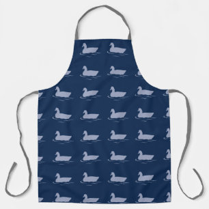 Navy blue Gray goose All over print Apron
