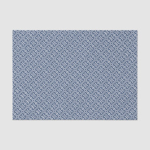 Navy Blue Greek Key Pattern Tissue Paper