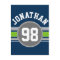 Navy blue Green Sports Jersey Stripes Name Number