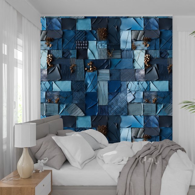 navy blue indigo collage paper texture   wallpaper (navy blue indigo collage paper texture wallpaper)