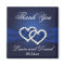 Navy Blue Joined Hearts Wedding Favour Magnet