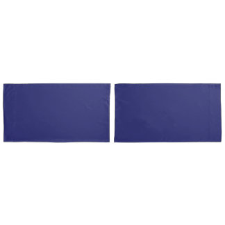Navy Blue King Sized Pair of Pillowcases