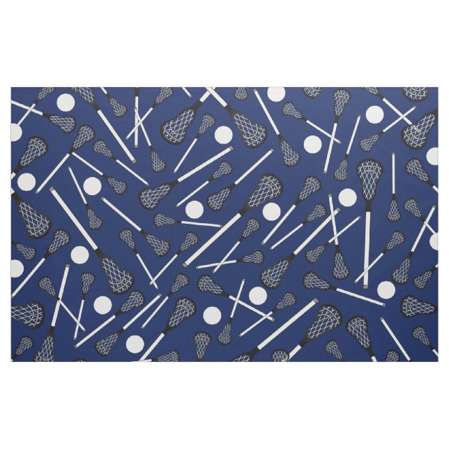 Navy blue lacrosse sticks fabric (Yard)