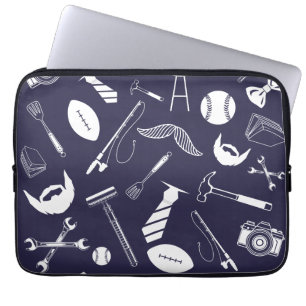 Navy Blue  Laptop Sleeve