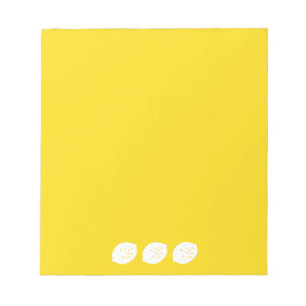 Navy Blue Lemon Art – Refreshing Citrus Design Notepad