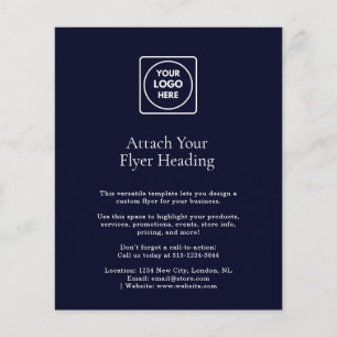 Navy Blue Logo   Modern Business Marketing Design Flyer
