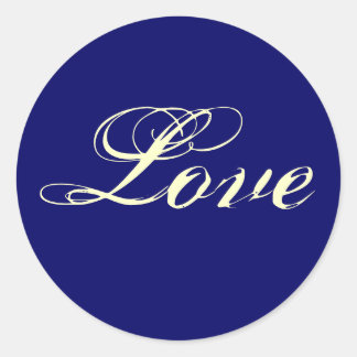 NAVY BLUE Love Stickers - Customised